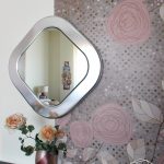 Pannello decorativo con stampa digitale floreale per camera da letto glamour